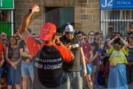 Protests By The Workers From The Iron Sector In Puerto Real, Spain.