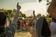 Protests By The Workers From The Iron Sector In Puerto Real, Spain.