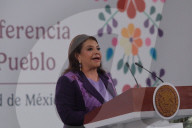 Mexico’s President Claudia Sheinbaum Holds Briefing