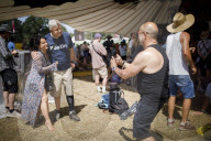 Adrian Chiles's first time at Glastonbury: 'The peace-and-love control knobs get turned up to 11'