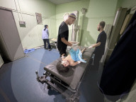 Killed and wounded Palestinians, after the Israeli attack, are being brought to Nasser hospitalGazans wounded after Israeli attack