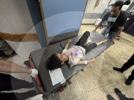 Killed and wounded Palestinians, after the Israeli attack, are being brought to Nasser hospitalGazans wounded after Israeli attack