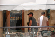Guests And Celebrities Spend Time On The Terrace Of The Gritti Hotel Waiting For The Wedding Of Jeff Bezos And Lauren Sanchez - 01 July 2025