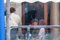 Guests And Celebrities Spend Time On The Terrace Of The Gritti Hotel Waiting For The Wedding Of Jeff Bezos And Lauren Sanchez - 01 July 2025