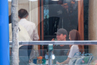 Guests And Celebrities Spend Time On The Terrace Of The Gritti Hotel Waiting For The Wedding Of Jeff Bezos And Lauren Sanchez - 01 July 2025