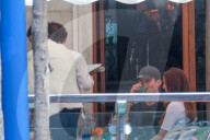 Guests And Celebrities Spend Time On The Terrace Of The Gritti Hotel Waiting For The Wedding Of Jeff Bezos And Lauren Sanchez - 01 July 2025