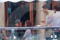 Guests And Celebrities Spend Time On The Terrace Of The Gritti Hotel Waiting For The Wedding Of Jeff Bezos And Lauren Sanchez - 01 July 2025