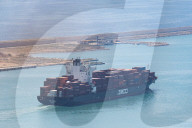 The Container Ship Zim Luanda Leaves The Port Of Barcelona.