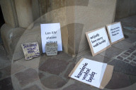 Protest Under The Papal Window In Krakow