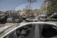 Iran, Destroyed Vehicles At Evin Prison After Israeli Attacks