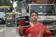 BJP Protest Against Rape In Kolkata. 
