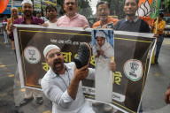 BJP Protest Against Rape In Kolkata. 