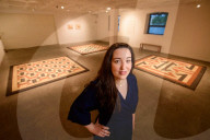 Dana Awartani's exhibition highlights destroyed Middle Eastern heritage sites.