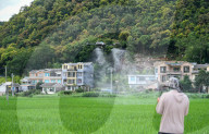 Drones Spraying Pesticides in Anlong