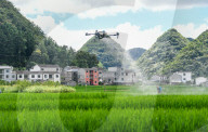 Drones Spraying Pesticides in Anlong