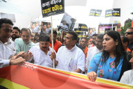 BJP Protest Against Gang Rape In Kolkata, India