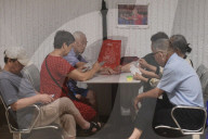 Citizens Enjoy Coolness in The Air-raid Shelter in Hangzhou