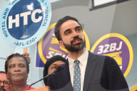 Zohran Mamdani At New York City Primary Victory Celebration Rally With Unions