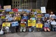 Protesters Denounce Trump's "One Big, Beautiful Bill" In Front Of Trump Tower 