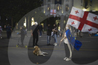 216th Day Of Protest In Tblisi