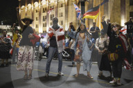 216th Day Of Protest In Tblisi