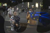 216th Day Of Protest In Tblisi