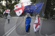 216th Day Of Protest In Tblisi