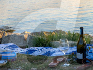 Picnic Setup By The Lake