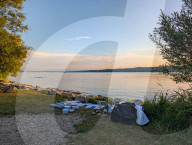 Picnic Setup By The Lake