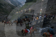 Annual Amarnath Yatra Pilgrimage In Indian Kashmir