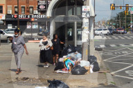 Trash Piles due to City Strike in Philadelphia, PA