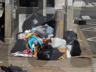 Trash Piles due to City Strike in Philadelphia, PA