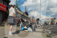 Trash Piles due to City Strike in Philadelphia, PA