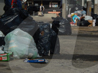Trash Piles due to City Strike in Philadelphia, PA