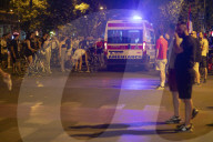 Police Break Up Road Blockade In Novi Sad