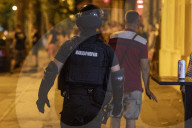 Police Break Up Road Blockade In Novi Sad