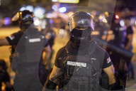 Police Break Up Road Blockade In Novi Sad