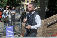 Tommy Robinson Appears At Southwark Crown Court In London