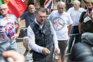 Tommy Robinson Appears At Southwark Crown Court In London
