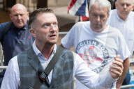 Tommy Robinson Appears At Southwark Crown Court In London