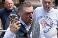 Tommy Robinson Appears At Southwark Crown Court In London