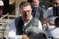 Tommy Robinson Appears At Southwark Crown Court In London