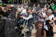 Tommy Robinson Appears At Southwark Crown Court In London