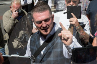 Tommy Robinson Appears At Southwark Crown Court In London