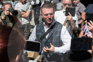 Tommy Robinson Appears At Southwark Crown Court In London