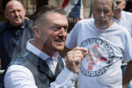 Tommy Robinson Appears At Southwark Crown Court In London