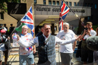 Tommy Robinson AKA Stephen Yaxley Lennon departs Southwark Crown Court, London, UK. 