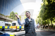 Tommy Robinson AKA Stephen Yaxley Lennon arrives at Southwark Crown Court, London, UK. 