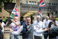 Tommy Robinson AKA Stephen Yaxley Lennon departs Southwark Crown Court, London, UK. 