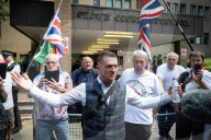Tommy Robinson AKA Stephen Yaxley Lennon departs Southwark Crown Court, London, UK. 